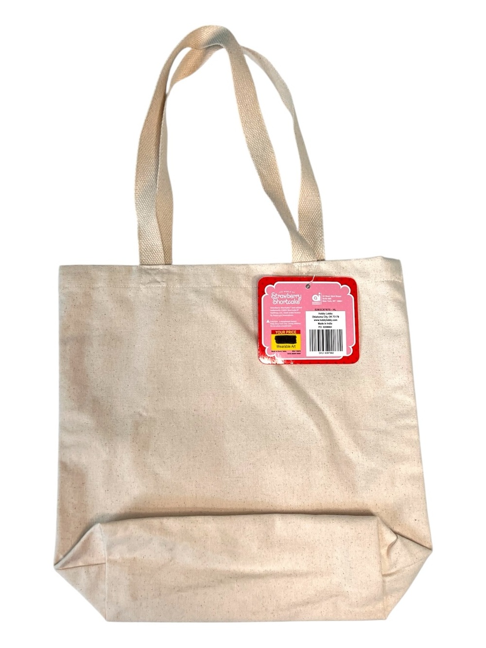 Very Berry Strawberry Shortcake Canvas Tote Bag - Picture 3 of 4
